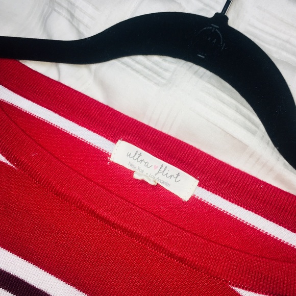 RED STRIPED LONG SLEEVE - Picture 4 of 4